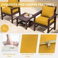 thumbnail image 3 of Kimunuk Outdoor Seat Cushion Set, 22" X 24" X 4" Water-Resistant & Fade-Resistant Patio Furniture Replacement Cushions with Handle and Straps for Sofa Chair, Yellow, 3 of 7