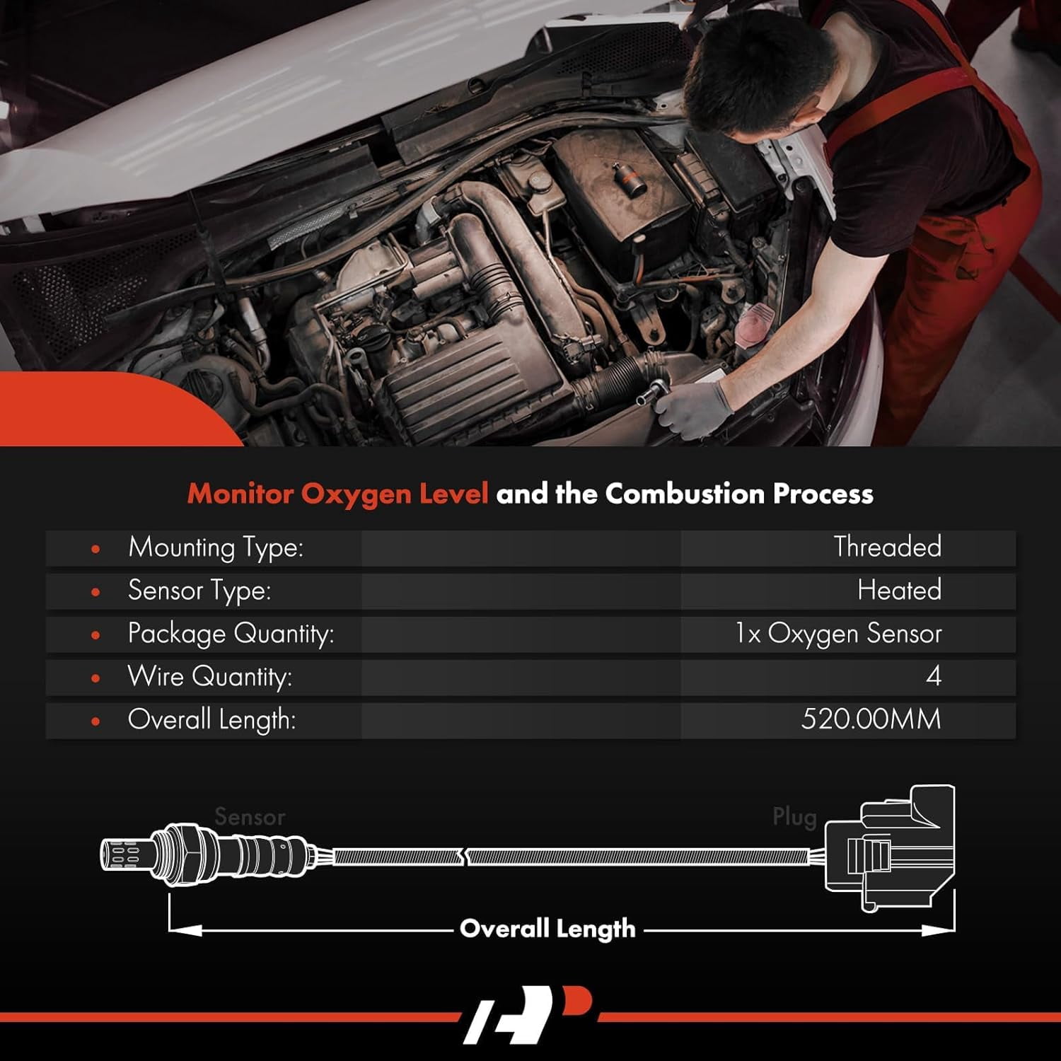 A-Premium O2 Oxygen Sensor Upstream Downstream Replacement for Equinox 2010-2014 Impala 2012-2013 Terrain 2009-2014 Acadia 2009-2011 SRX 2010-2014 Lacrosse 2005-2014