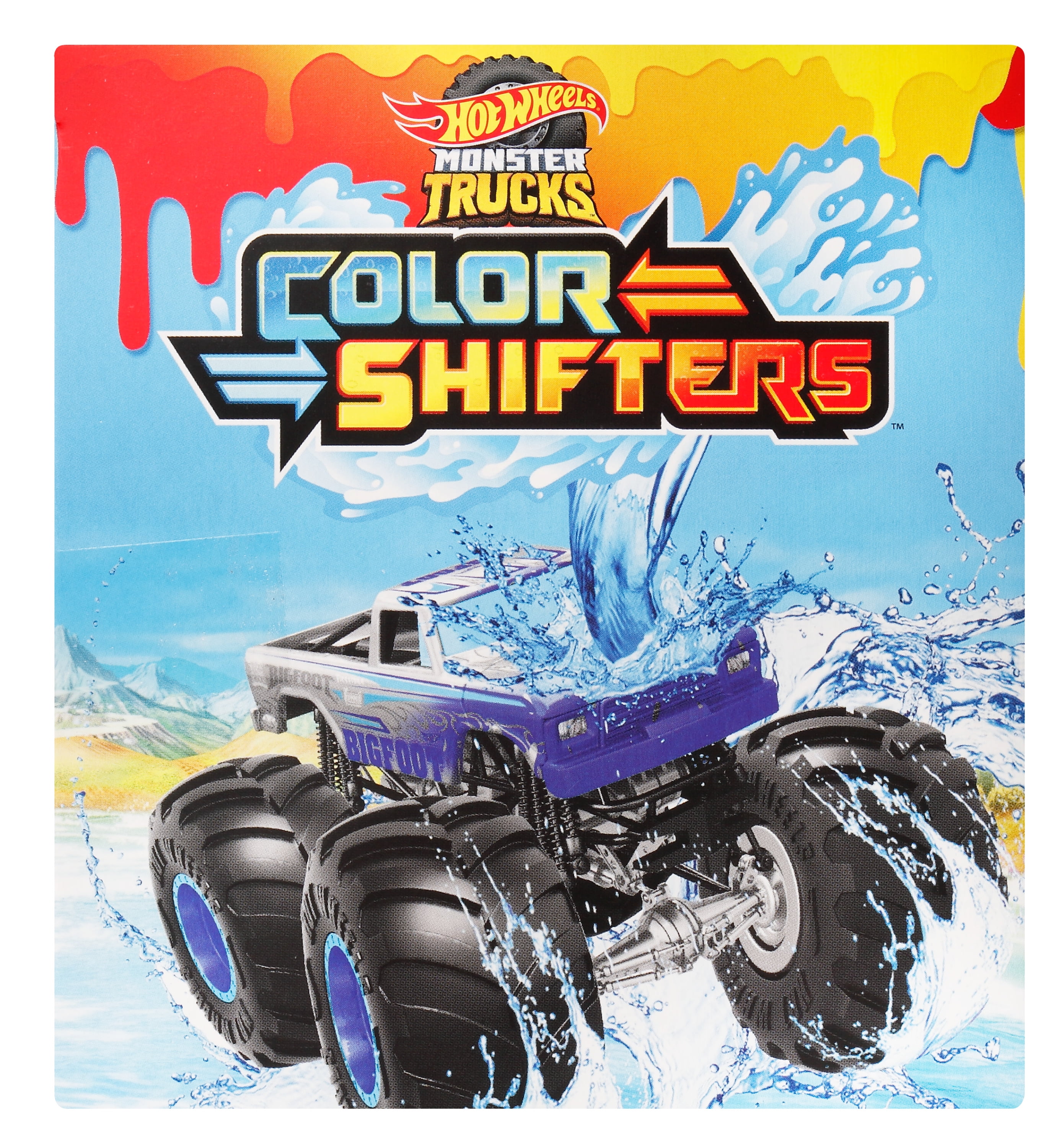 Hot Wheels Monster Trucks 1:64 Color Shifters 3-Pack, Toy Trucks for Kids