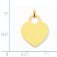 thumbnail image 2 of 14K Yellow Gold Large Engravable Heart Charm, 2 of 2