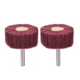 thumbnail image 1 of Rueda de pulido abrasiva de 2 pulgadas roja con vástago de 1/4 de pulgada 2pcs, 1 of 4