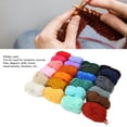 thumbnail image 3 of Acrylic Yarn, Soft Polyester 24 Colors Knitting Yarn Prevent Fading Practical  For Slippers For Scarves For Beginners, 3 of 8
