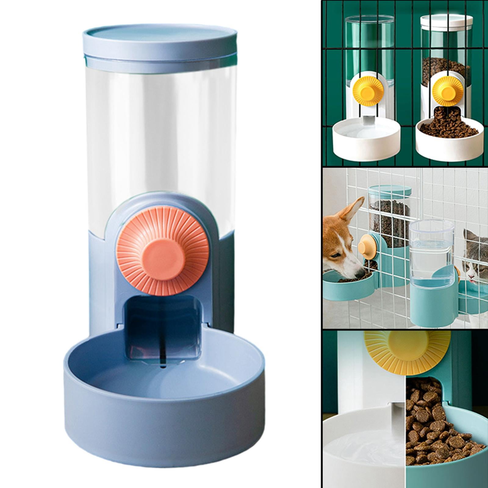 Automatic Pet Feeder Hanging Food Feeding Product Food Container Dog Bowls Small Animals - Blue