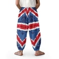thumbnail image 3 of DISNIMO English Flag Butterfly Long Bloomer Pants Boys Harem Bloomers for Kids Harem Pants Soft Baggy Pants for Boys 13-16 Beach Pants for Boys Long Trousers Pants for Boys High Waisted Pants, 3 of 7