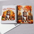 thumbnail image 4 of Happy Thanksgiving Australian Shepherd Give Thanks Fall Beanie Scarf Welcome Spiral Bound Journal Aussie Dog Lover Gifts 5x7in Spiral Notebook - 00020, 4 of 5