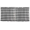 thumbnail image 7 of Yayeee Kitchen Curtains Tier Set of 2 Light Filtering 57"x24" Over Sink Window Panels, Black and White Geometric, 7 of 7