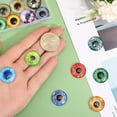 thumbnail image 3 of 30Pcs 15Styles Dragon Eyes Glass Cabochon Luminous Cat Eyes Glass Cabochons Glow in The Dark Animal Eyes Flatbacks for Art Props DIY Craft Making 20mm Multi-color DIY, 3 of 7