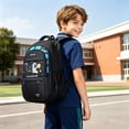 thumbnail image 2 of GobdXE Back To School Unisex Student Astronaut Space Print Backpack Multi Pocket Water Resistant Daily Daypack Size:Small Size, 2 of 5