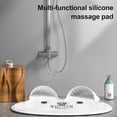 thumbnail image 3 of OIUR Rabbit Bathroom Shower Anti Slip Mat Foot Scrubber Back Scrubber Circular Massage Mat Silicone Foot Mat, 3 of 6