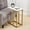 Gold, variant on VECELO C-Shaped End Table, Side Table for Sofa, Couch Table with Metal Frame, Small TV Tray Table for Living Room, Bedroom, Marble Black