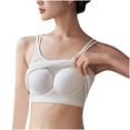 thumbnail image 2 of Tank Tops for Women under $5 with Built in Bra Solid Color Base Chest Wrapped Tank Top White L, 2 of 5