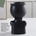 thumbnail image 3 of Scandinavian Style Ceramic Face Planter Pot, Modern  Decor for Succulent Cactus, 3 of 8