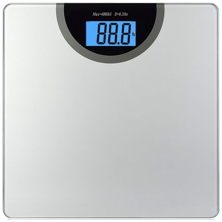 NSPIRE FIT Digital Body Weight Bathroom Scale with Step-On Technology and Large LCD display, 400 Pounds,