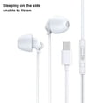 thumbnail image 2 of Soft Sleep Earphones Wired Noise Cancelling In-Ear Anti-noise Type C Earphone Wired For Mobile Phone Earplugs Headphones, 2 of 11