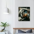 thumbnail image 4 of Nawypu Lion Canvas Wall Art Lioness and Cubs Picture Animal Painting Prints Artwork for Home Living Room Decorations Framed Ready to Hang, 4 of 5