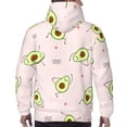 thumbnail image 7 of Goofa Avocado Doing Sport Yoga for Men's Hooded Sweatshirt - Lightweight Pullover Hoodie with Kangaroo Pocket, Perfect for Everyday Wear-Small, 7 of 7
