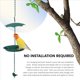 thumbnail image 3 of Baño para Pájaros Colgante Comedero para Pájaros Colgante Baños para Pájaros de Metal para Exteriores Bandeja Colgante Bandeja para Baño de Pájaros o Agua para Pájaros A, 3 of 5