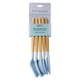 thumbnail image 2 of JUEGO DE 5 UTENSILIOS DE SILICONA AZUL CLARO CON MANGO DE MADERA 39789, 2 of 3