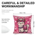 thumbnail image 2 of llama flowers hearts Linen toss pillowcase decoration pillowcase gifting preferred 18x18 inch cushion cover 4 sets sofa pillowcase sofa bedroom living room car, 2 of 6