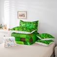 thumbnail image 6 of Erosebridal 3D Gaming Geometric 7-Piece Twin Bedding Sets For Kids Gamer,Pixelated Miners Gamer Bedding Comforter Set For Boys,Reversible, 6 of 7