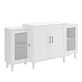 thumbnail image 3 of Walker Edison Buffet Moderne à 4 Portes pour Rangement, 62, Blanc, 3 of 5