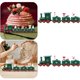 thumbnail image 3 of DQrwqpou Juego Tren Navidad 2 Uds. Juguete Adorno Navideño Regalo para Del (verde), 3 of 5