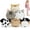 6pcs- Dog, variant on 3Pcs Jungle Stuffed Animal 10.6'' Zoo Animal Include Tiger/Leopard/Lion Plush