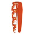 thumbnail image 4 of Orange Wide Leg Lounge Pants Print Drawstring Wide Leg Pj Bottoms Cute Funny Lounge Sleepwear S, 4 of 4