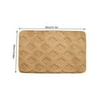 thumbnail image 3 of Luxury Chenille Bathroom Rug Non-Slip Absorbent Door Mat 31x20 Inch Soft Khaki Carpet for Toilet Restroom Floor Mats, 3 of 6