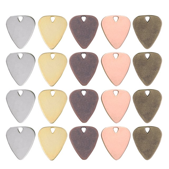 BRIGHTFUFU 20 piezas de aleación para guitarra, herramienta de púa de guitarra de Metal, accesorios para guitarra eléctrica