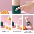 thumbnail image 4 of kcavykas Portable Wireless Electric Juicer Cup Fully Automatic Fruit and Vegetable Extractor USB Rechargeable Cordless Mini Blender for Home Travel, 4 of 6