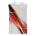 thumbnail image 5 of SGFCWSX Men's Tank Tops Graphic Sleeveless Shirts Breathable Lightweight Athletic Tops for Workout Gym Running Casual Wear Orange Size XL, 5 of 5