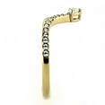 thumbnail image 4 of IP Gold(Ion Plating) Stainless Steel Ring with AAA Grade CZ in Clear for Women Clear Stone Color Style TK3524 Size 9, 4 of 5