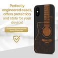 thumbnail image 2 of Case Yard Wooden Case for iPhone-XS-Max Soft TPU Silicone cover Slim Fit Shockproof Wood Protective Phone Cover for Girls Boys Men and Women Supports Wireless Charging Electro Guitar Design, 2 of 7