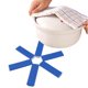 thumbnail image 3 of Batería de Cocina Manteles individuales plegables Anti-escaldado Cazuela Pad Pan Pot Holder Uso en el hogar (Azul), 3 of 7