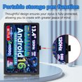 thumbnail image 4 of For DOOGEE U13 Pro / Tab G6 MAX / Aorlym / POCKAM P13 / P13 Pro 13.4-Inch Tablet Case Premium PU Cover Lightweight and Portable Built-in Stand and Pen Slot Design With Wrist Strap, 4 of 7