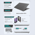 thumbnail image 2 of Machenike Machcreator N17A Laptop, 17.3" FHD 120Hz, Intel N100, 16GB DDR5, 512GB SSD, W11H, Grey, 2 of 7