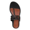 thumbnail image 2 of Vionic Womens Alvana Leather Thong Slide Sandals, 2 of 10