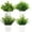 Mini style-4pcs, variant on Artificial Potted Plants 4/6 Pack Mini Fake Plants in Pots (2.8"D x 2.8"W x 7"H) Eucalyptus Potted Faux Decorative Grass Plant with White Plastic Pot for Home Decor, Indoor, Office, Desk, Table Decor