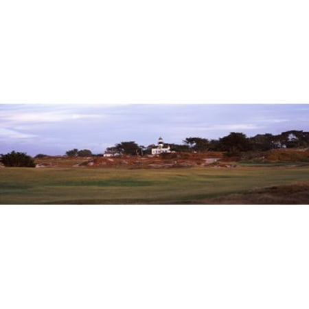 Point Pinos Lighthouse - Lighthouse in a field Point Pinos Lighthouse Pacific Grove Monterey County California USA Canvas Art - Panoramic Images (18 x 6)