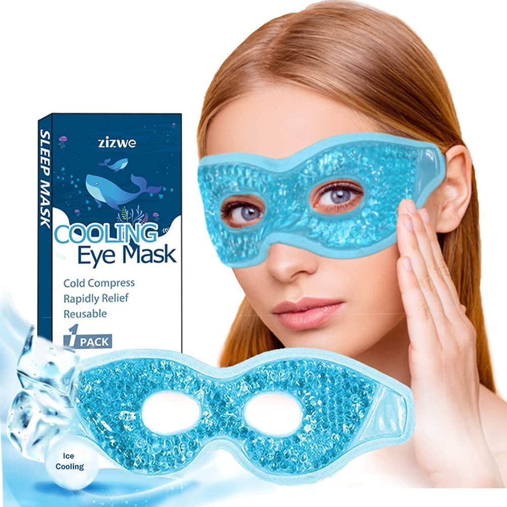 Cooling Eye Mask Reusable Gel Eye Mask For Sleeping Cold Warm Eye