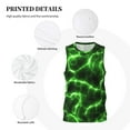 thumbnail image 3 of Sikiie Green Lightning Basketball Jersey Reversible Men's Mesh Athletic Sports Shirts Training Practice S-4XL4X-Large, 3 of 6