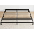 thumbnail image 4 of 8 - pulgada mattress foundation support queen - size low - profile metal marco de cama in negra, 4 of 6