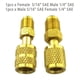 thumbnail image 2 of Adaptador De Ca R410A Adaptador de CA para refrigerante 5/16 SAE, acoplador rápido para sistema de válvula R410 R32 R22, 2 uds., 2 of 8