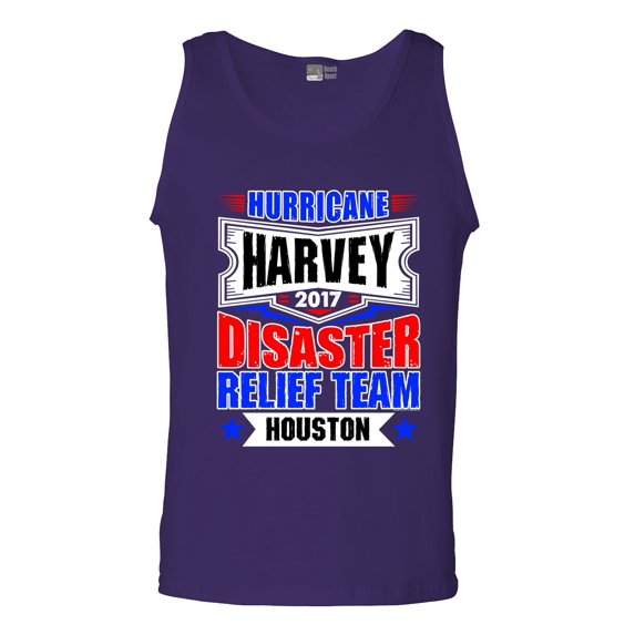 Hurricane Harvey Disaster Relief Team Houston 2017 DT Adult Tank Top