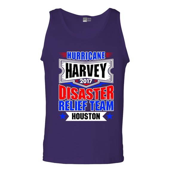 Hurricane Harvey Disaster Relief Team Houston 2017 DT Adult Tank Top