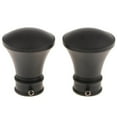 thumbnail image 2 of 2Pcs Curtain Rod Ends Drapery Drapery Rail Pole Head Pole Head for Dia. 28mm Rod Horn#Black, 2 of 7
