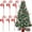 Red&White, variant on 6Pcs Candy Cane Christmas Decorations, 11.8" Christmas Tree Picks, Red and Green Christmas Ornaments for Christmas Tree Topper Filler