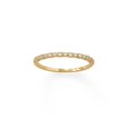 thumbnail image 1 of Precious Stars 83788-4 14K Gold Plated Sterling Silver CZ Thin Stackacble Ring - Size 4, 1 of 1