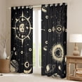 thumbnail image 2 of Feelyou Bohemian Sun Child Blackout Curtains Set of 2 (52x84 Each), Tribal Planet Moon Window Curtains, Mystic Vintage Fashion Curtains and Drapes, Blackout Curtains Room Decor, 2 of 6